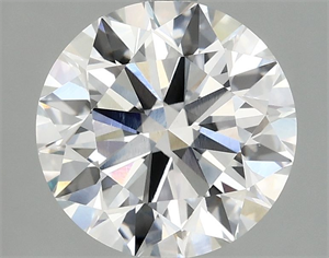 Picture of Lab Grown Diamond 3.02 Carats, Round with Excellent Cut, F Color, VVS2 Clarity and Certified by IGI