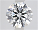 Lab Grown Diamond 1.54 Carats, Round with Ideal Cut, F Color, VS1 Clarity and Certified by IGI
