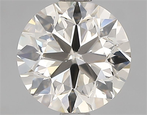Picture of Natural Diamond 1.50 Carats, Round with Very Good Cut, K Color, SI1 Clarity and Certified by IGI
