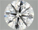 Lab Grown Diamond 4.01 Carats, Round with Ideal Cut, D Color, VS1 Clarity and Certified by IGI