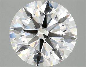 Picture of Lab Grown Diamond 4.01 Carats, Round with Ideal Cut, D Color, VS1 Clarity and Certified by IGI