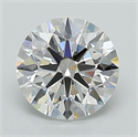 Lab Grown Diamond 1.31 Carats, Round with Ideal Cut, E Color, VVS2 Clarity and Certified by IGI