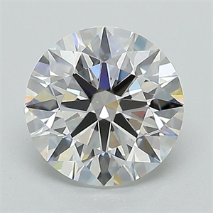 Picture of Lab Grown Diamond 1.31 Carats, Round with Ideal Cut, E Color, VVS2 Clarity and Certified by IGI