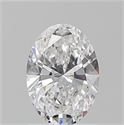 Natural Diamond 1.20 Carats, Oval with  Cut, D Color, VS2 Clarity and Certified by GIA