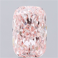 Picture of Lab Grown Diamond 5.00 Carats, CUSHION MODIFIED with  Cut, Fancy Intense Pink Color, VS1 Clarity and Certified by IGI