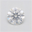 Natural Diamond 0.59 Carats, Round with Excellent Cut, G Color, SI2 Clarity and Certified by IGI