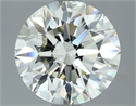 Natural Diamond 2.58 Carats, Round with Excellent Cut, M Color, IF Clarity and Certified by GIA