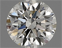 Natural Diamond 0.71 Carats, Round with Excellent Cut, G Color, IF Clarity and Certified by IGI