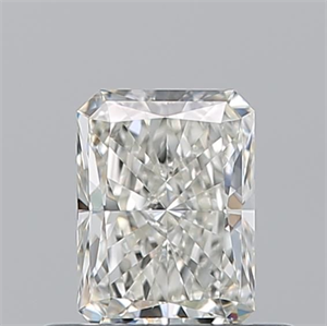 Picture of Natural Diamond 0.51 Carats, Radiant with  Cut, I Color, VVS1 Clarity and Certified by GIA