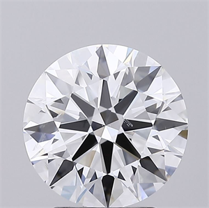 Picture of Lab Grown Diamond 3.06 Carats, Round with Excellent Cut, E Color, SI1 Clarity and Certified by GIA