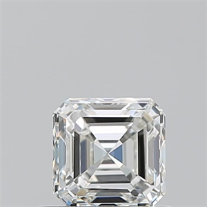 Foto Diamante Natural 0.70 quilates, Asscher , Color I, claridad VVS1 y certificado GIA de