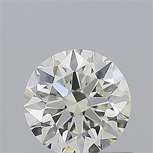Picture of Natural Diamond 0.60 Carats, Round with Excellent Cut, K Color, VVS2 Clarity and Certified by GIA