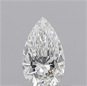 Natural Diamond 0.50 Carats, Pear with  Cut, E Color, SI1 Clarity and Certified by GIA