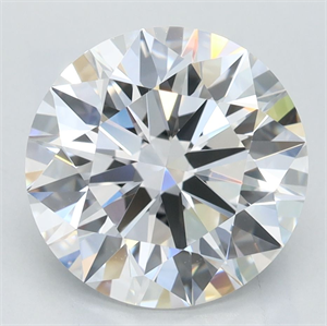 Picture of Lab Grown Diamond 3.23 Carats, Round with Excellent Cut, D Color, FL Clarity and Certified by GIA