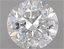 Natural Diamond 1.00 Carats, Round with Fair Cut, G Color, SI2 Clarity and Certified by HRD