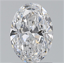 Diamante Natural 0.80 quilates, Ovalado , Color D, claridad VS2 y certificado GIA