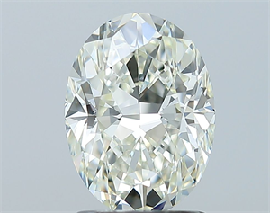 Picture of Natural Diamond 1.70 Carats, Oval with  Cut, I Color, IF Clarity and Certified by IGI