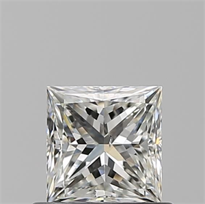 Picture of Natural Diamond 0.71 Carats, Princess with  Cut, I Color, SI1 Clarity and Certified by GIA