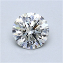 Natural Diamond 0.70 Carats, Round with Excellent Cut, I Color, SI1 Clarity and Certified by GIA