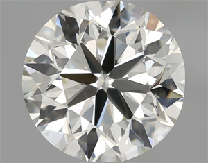 Picture of Natural Diamond 0.90 Carats, Round with Very Good Cut, K Color, VS1 Clarity and Certified by GIA