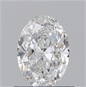 Natural Diamond 0.70 Carats, Oval with  Cut, E Color, VS2 Clarity and Certified by GIA