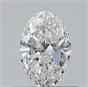 Natural Diamond 0.50 Carats, Oval with  Cut, E Color, VVS2 Clarity and Certified by GIA
