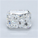 Natural Diamond 3.51 Carats, Radiant with  Cut, E Color, SI2 Clarity and Certified by GIA