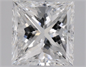 Natural Diamond 0.50 Carats, Princess with  Cut, D Color, VS2 Clarity and Certified by GIA
