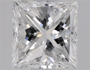 Picture of Natural Diamond 0.50 Carats, Princess with  Cut, D Color, VS2 Clarity and Certified by GIA