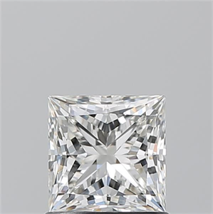 Picture of Natural Diamond 1.01 Carats, Princess with  Cut, H Color, VS1 Clarity and Certified by GIA