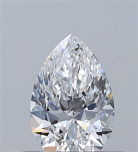 Picture of Natural Diamond 0.40 Carats, Pear with  Cut, D Color, VVS2 Clarity and Certified by GIA