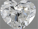Natural Diamond 0.40 Carats, Heart with  Cut, G Color, VVS1 Clarity and Certified by GIA