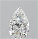 Natural Diamond 0.51 Carats, Pear with  Cut, H Color, VS1 Clarity and Certified by GIA