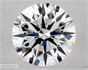 Natural Diamond 0.50 Carats, Round with Excellent Cut, G Color, VVS2 Clarity and Certified by GIA