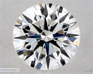 Picture of Natural Diamond 0.50 Carats, Round with Excellent Cut, G Color, VVS2 Clarity and Certified by GIA