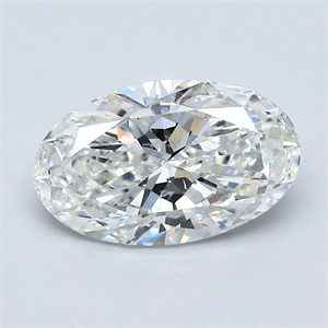 Picture of Natural Diamond 2.06 Carats, Oval with  Cut, G Color, SI2 Clarity and Certified by GIA