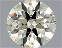 Natural Diamond 1.00 Carats, Round with Excellent Cut, M Color, SI2 Clarity and Certified by HRD