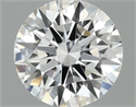 Lab Grown Diamond 1.09 Carats, Round with Ideal Cut, D Color, VS1 Clarity and Certified by IGI