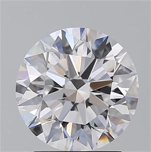 Picture of Natural Diamond 2.03 Carats, Round with Excellent Cut, D Color, VVS1 Clarity and Certified by GIA