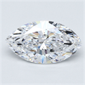 Natural Diamond 3.55 Carats, Marquise with  Cut, D Color, VS2 Clarity and Certified by GIA