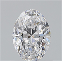 Natural Diamond 0.70 Carats, Oval with  Cut, D Color, VS2 Clarity and Certified by GIA
