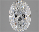 Natural Diamond 2.01 Carats, Oval with  Cut, D Color, VS2 Clarity and Certified by GIA
