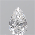 Natural Diamond 0.50 Carats, Pear with  Cut, E Color, VS2 Clarity and Certified by GIA