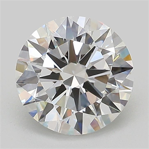 Picture of Lab Grown Diamond 2.00 Carats, Round with Ideal Cut, D Color, VVS2 Clarity and Certified by IGI