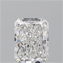 Natural Diamond 0.57 Carats, Radiant with  Cut, G Color, VVS1 Clarity and Certified by GIA