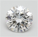 Lab Grown Diamond 2.53 Carats, Round with Excellent Cut, G Color, VS2 Clarity and Certified by IGI