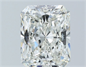 Natural Diamond 1.51 Carats, Radiant with  Cut, I Color, VVS2 Clarity and Certified by GIA