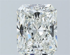 Picture of Natural Diamond 1.51 Carats, Radiant with  Cut, I Color, VVS2 Clarity and Certified by GIA