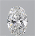 Diamante Natural 0.73 quilates, Ovalado , Color F, claridad VS2 y certificado GIA