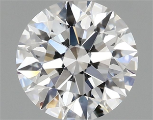 Picture of Lab Grown Diamond 0.97 Carats, Round with Ideal Cut, E Color, VVS2 Clarity and Certified by IGI